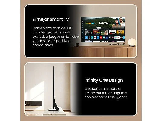 TV Neo QLED 65" - Samsung TQ65QN95DATXXC, UHD 4K Mini LED, Procesador NQ4 AI Gen2, Smart TV, DVB-T2 (H.265), Graphite Black