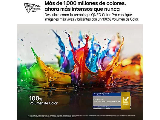 TV QNED 55 - LG 55QNED82A6B, UHD 4K, Procesador Inteligente α7 AI Processor 4K Gen8, Smart TV, DVB-T2 (H.265), Ashed Blue