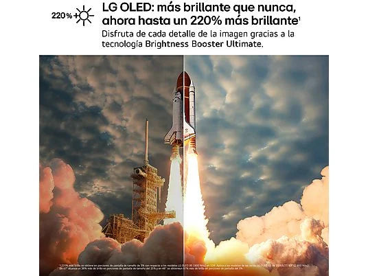 TV OLED 77" - LG OLED77G54LW, OLED 4K, Procesador Inteligente α11 AI Processor 4K Gen2, Smart TV, Rocky Black