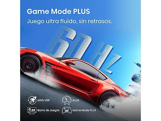 TV LED 50" - Hisense 50A6Q, UHD 4K, Quad Core/MT9603, IA 4K Upscaler, Modo Juego Plus, Control por voz, Negro