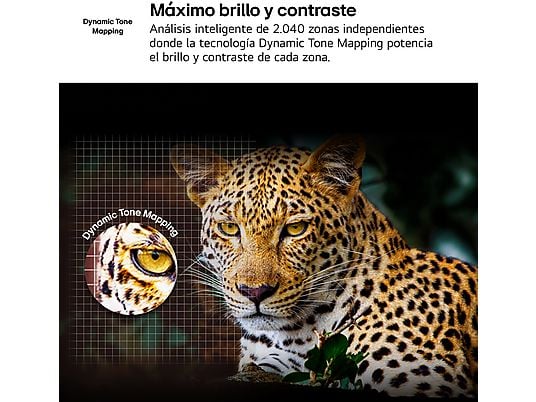 TV QNED 55 - LG 55QNED82A6B, UHD 4K, Procesador Inteligente α7 AI Processor 4K Gen8, Smart TV, DVB-T2 (H.265), Ashed Blue