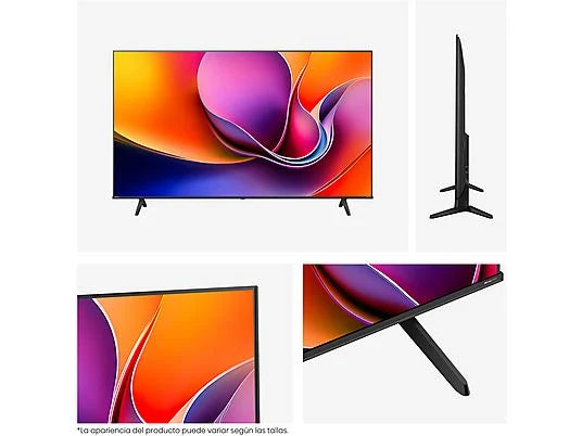 TV LED 65" - Hisense 65A6Q, UHD 4K, Quad Core/MT9603, IA 4K Upscaler, Modo Juego Plus, Control por voz, Negro